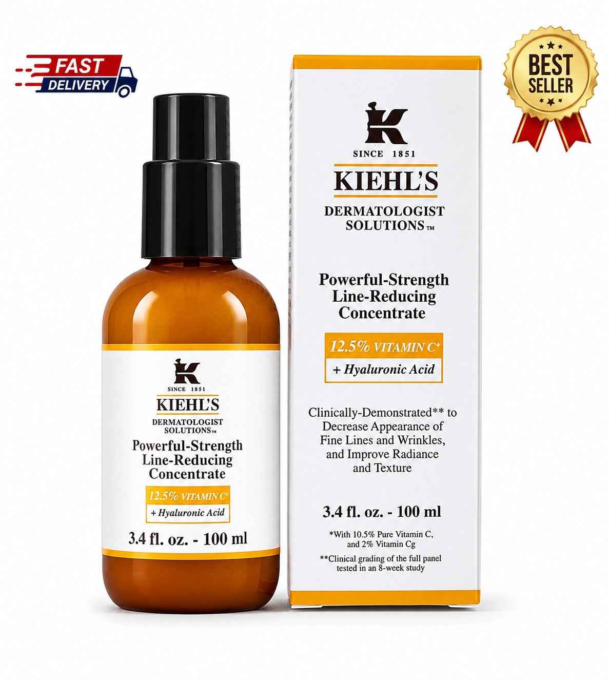 Kiehl's Powerful Strength Line Reducing Concentrate 3.4oz